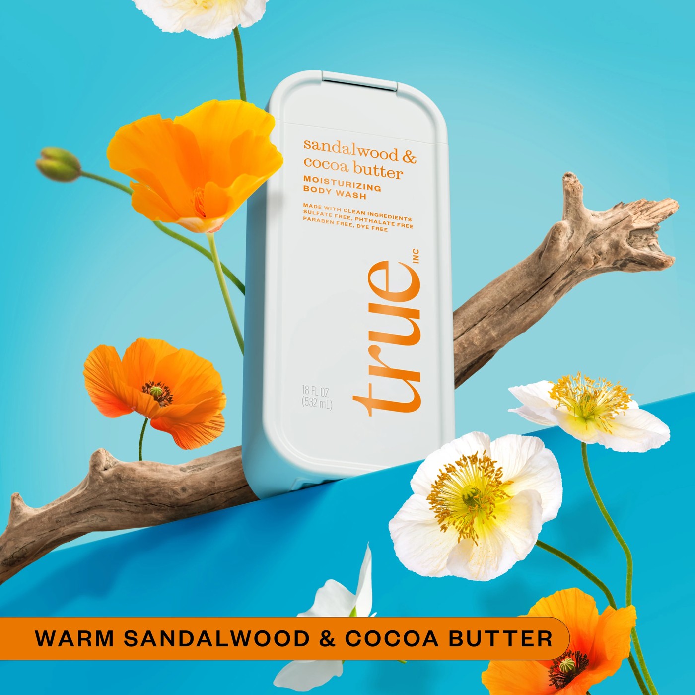 True Inc Moisturising Body Wash 532ml - Sandalwood & Cocoa Butter 4 of 6