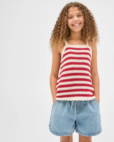 Pull On Denim Shorts