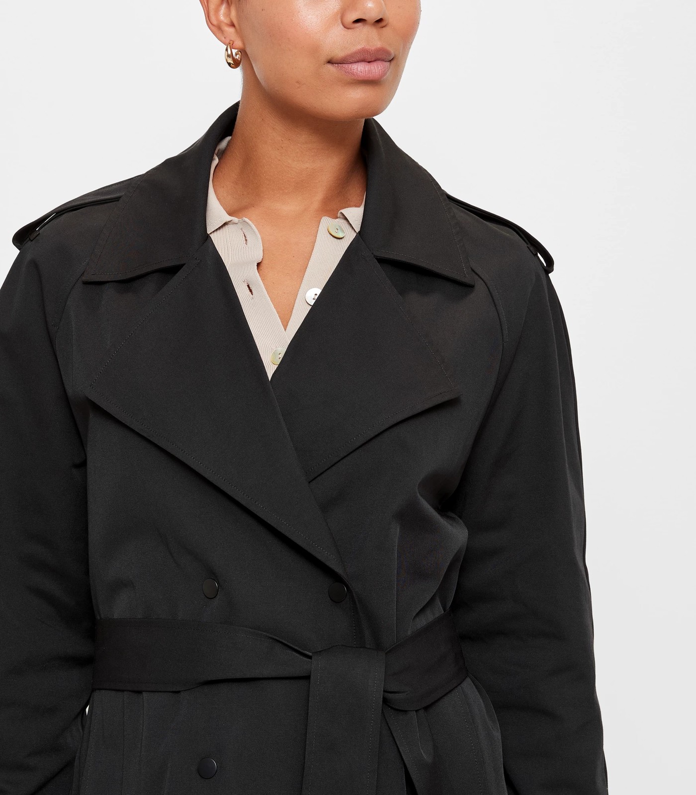 Layering Trench Coat - Preview - Black
