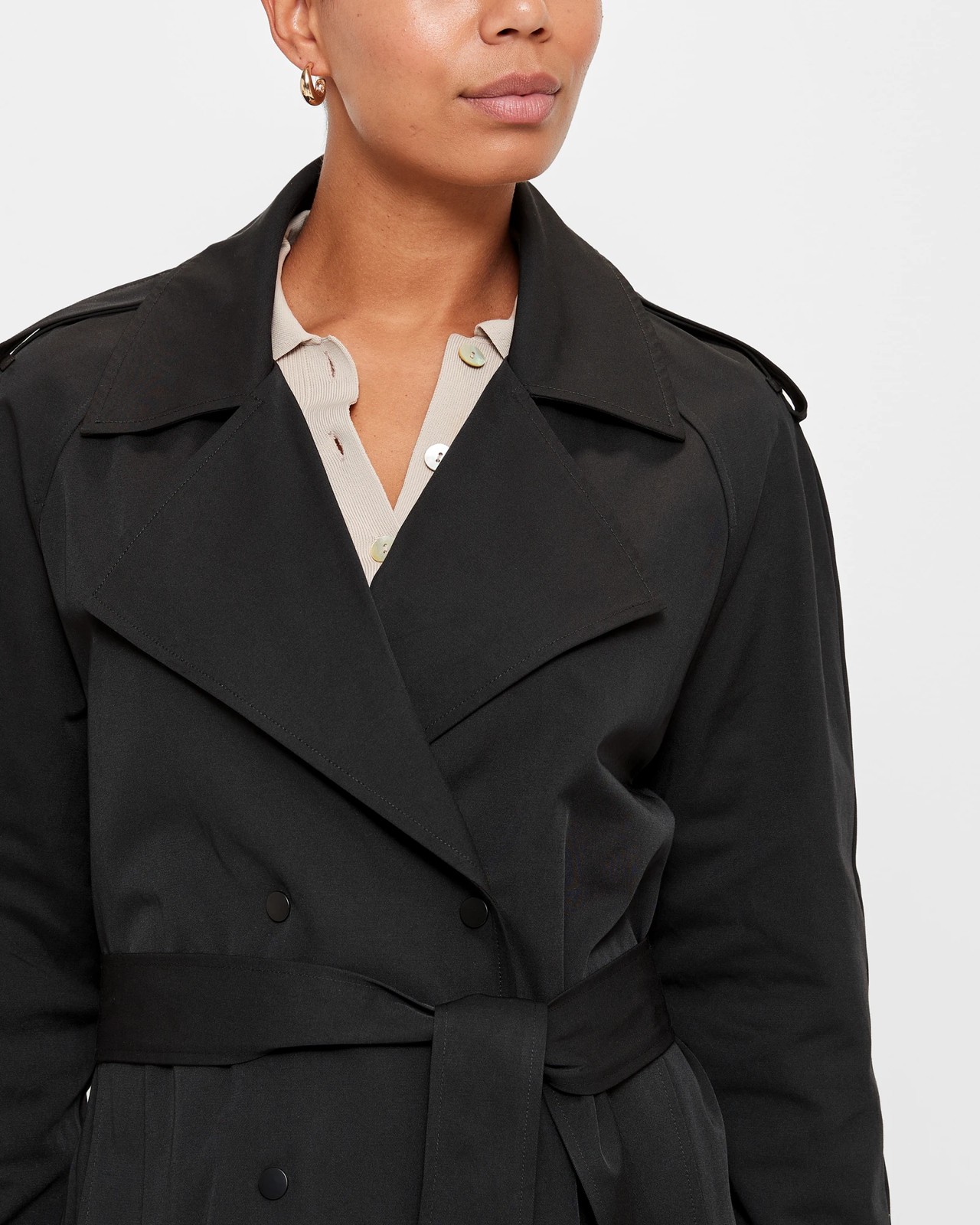 Layering Trench Coat - Preview - Black