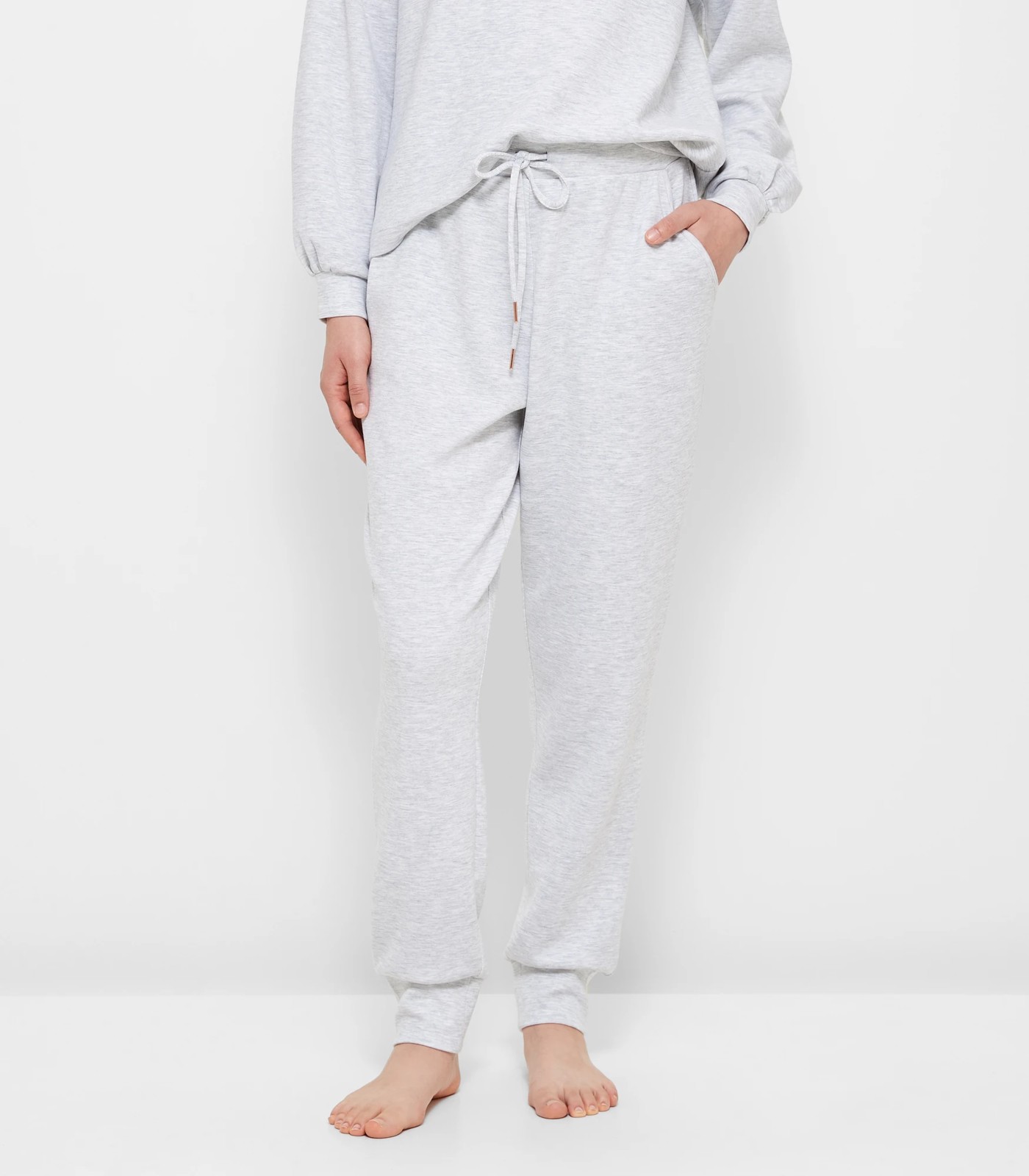 Modal Sleep Jogger Pants - Grey Marle