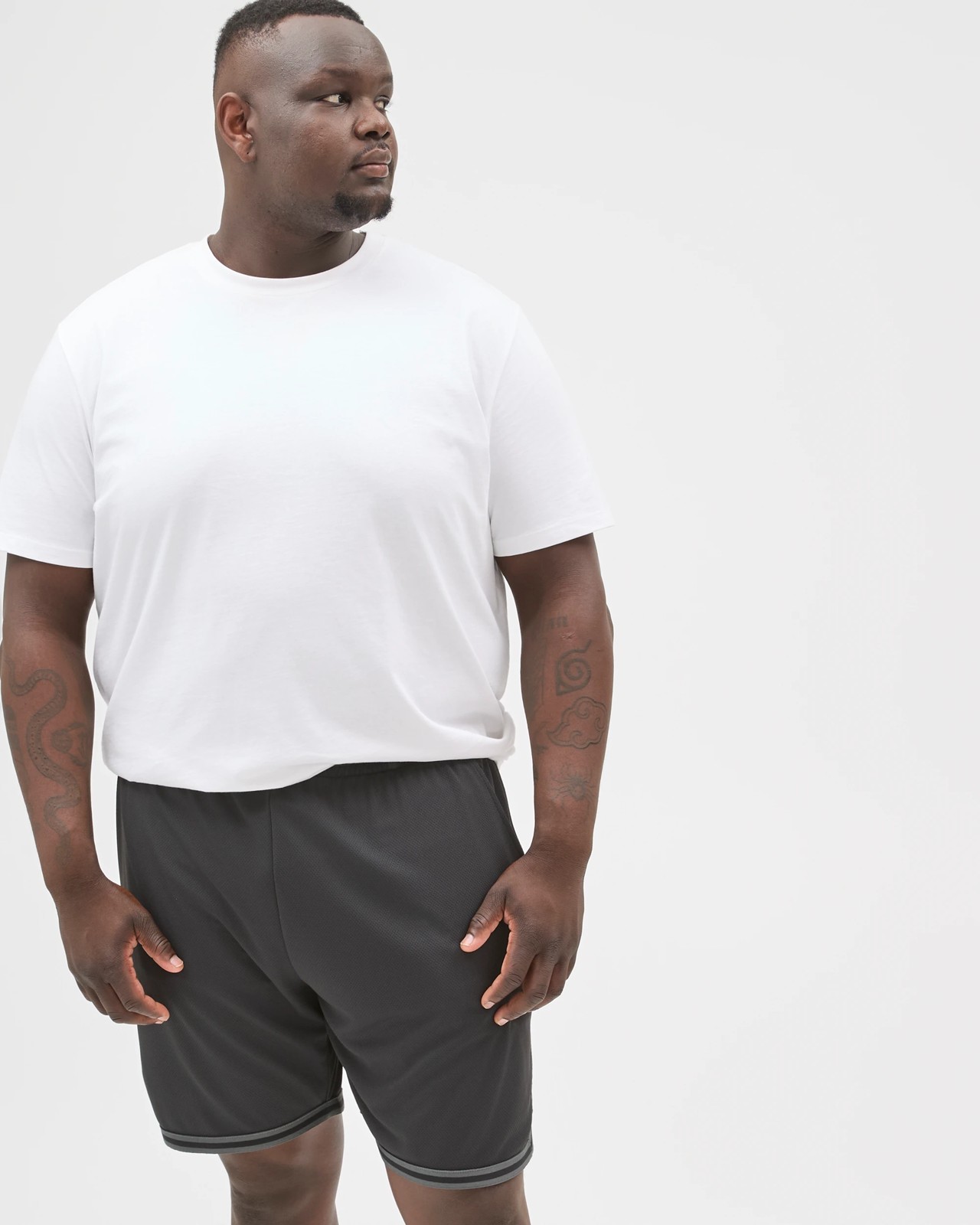 Plus Size Active Basketball Shorts  - Black 4 of 6