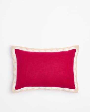 Sylvie Scallop Embroidered Cushion
