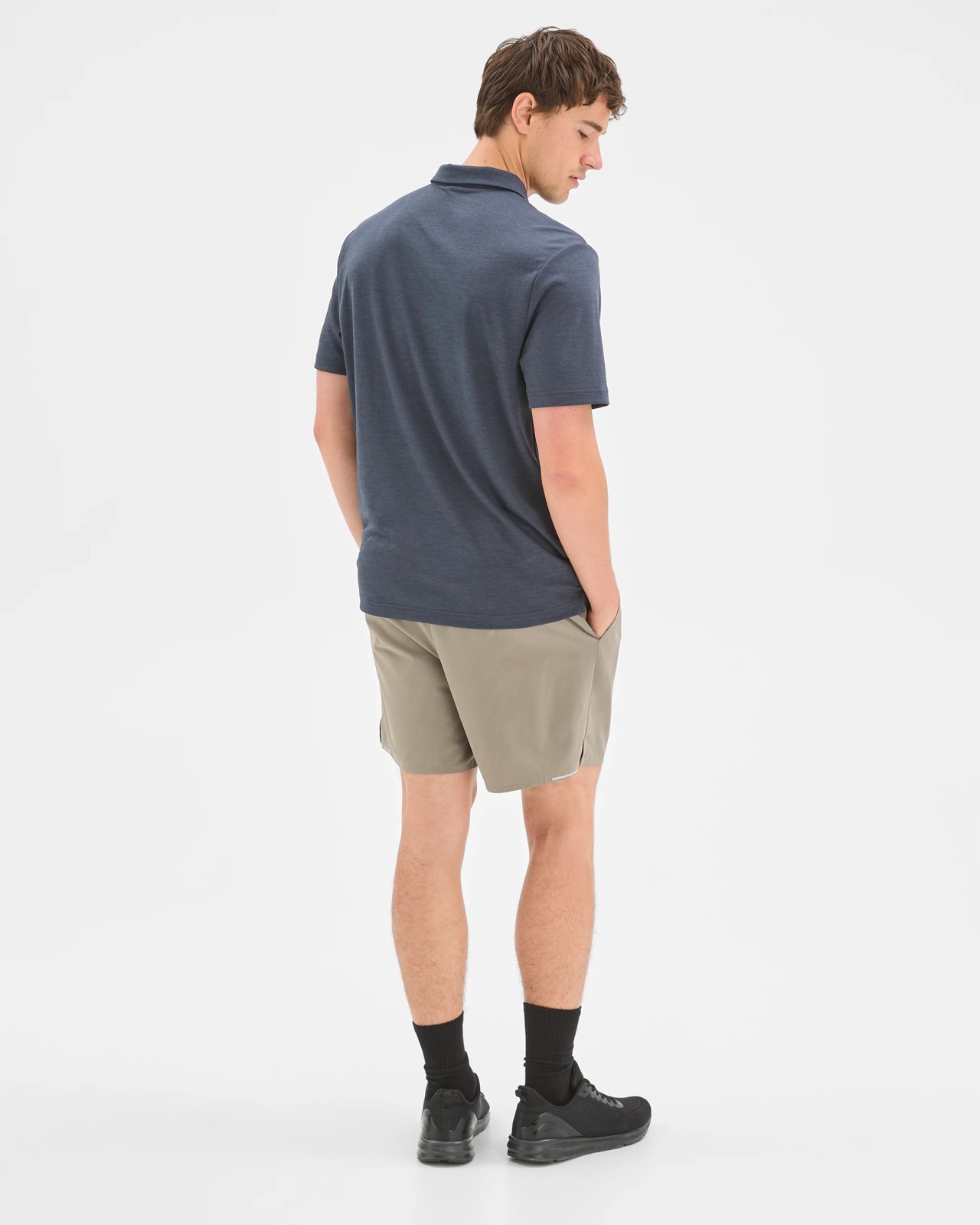 Active Textured Polo Top - Navy 6 of 6