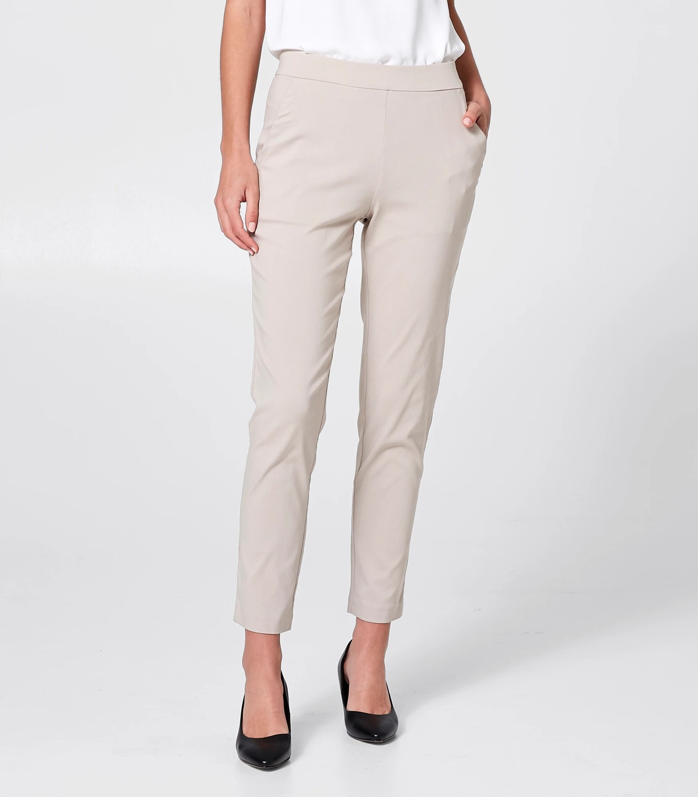 Check Bengaline Slim Leg Sienna Fit Stretch Crop Pants, Bengaline Pants