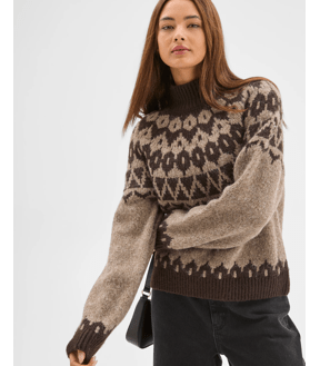 Lily Loves Fairisle High Neck Jumper