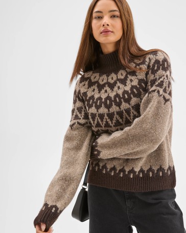 Lily Loves Fairisle High Neck Jumper