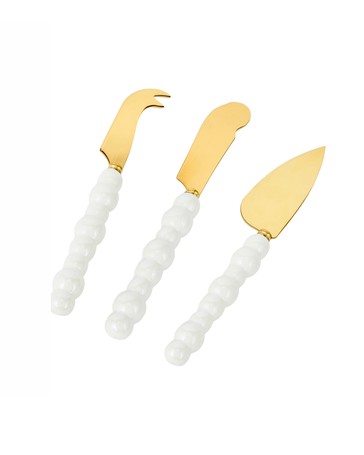 Anko 3 Pack Pearl Cheese Knives