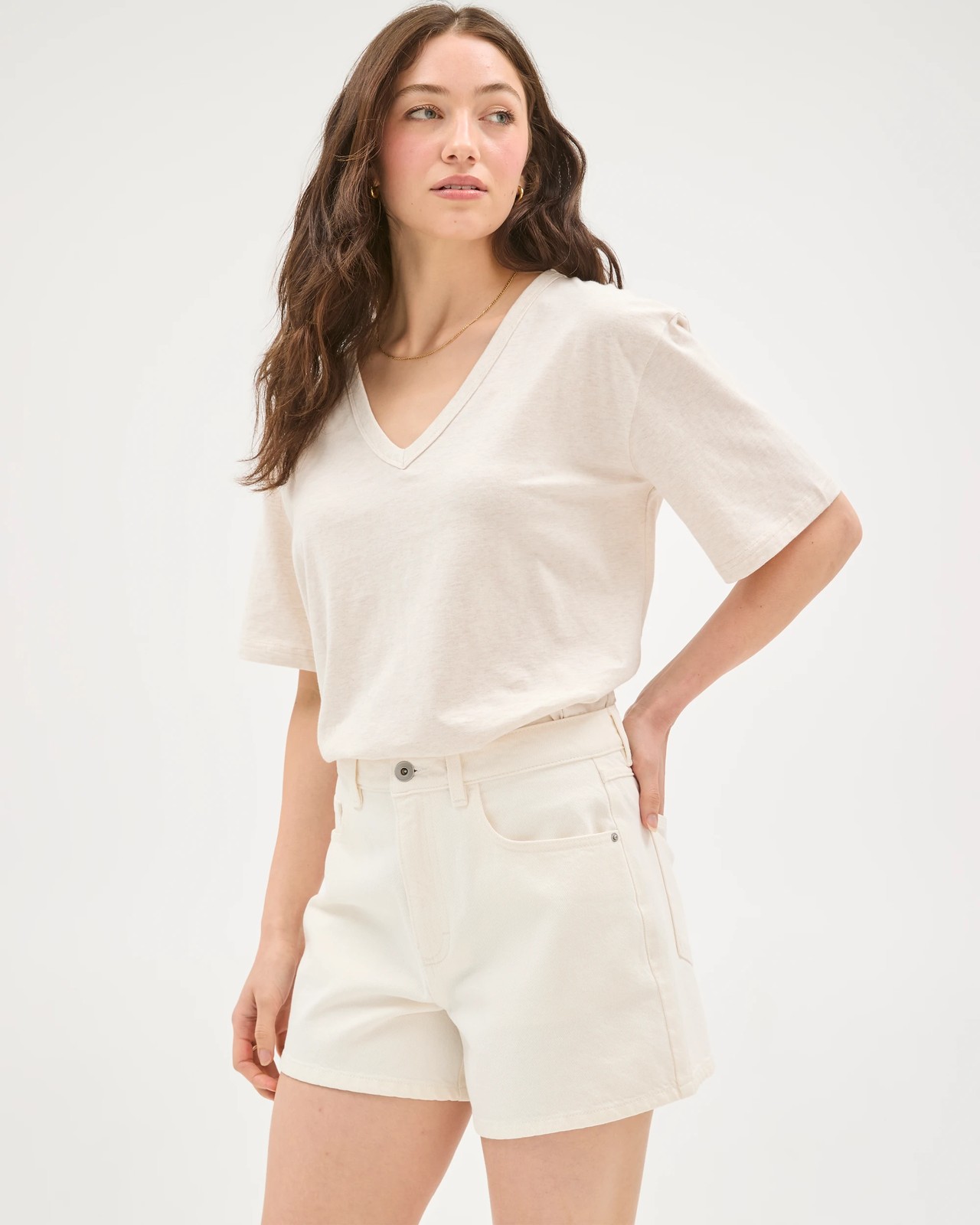 Lily Loves Cotton Rich High Rise Denim Shorts 5 of 5