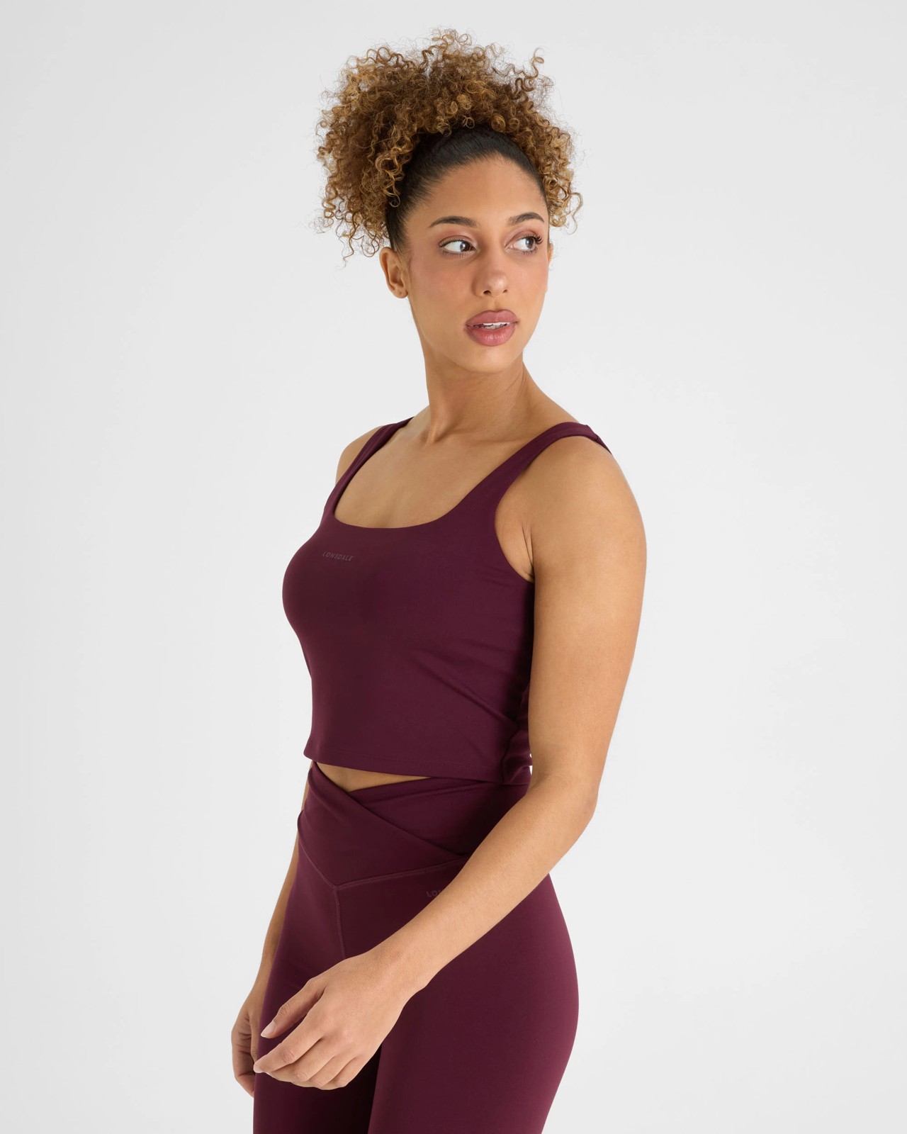 Lonsdale London Define Tank Top - Plum 5 of 6
