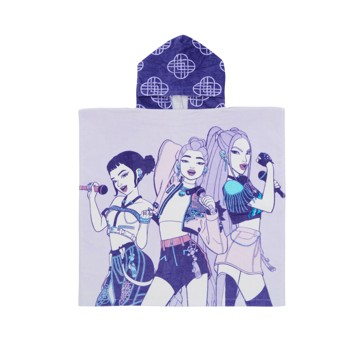 Kids Kpop Demon Hunters Hooded Beach Towel