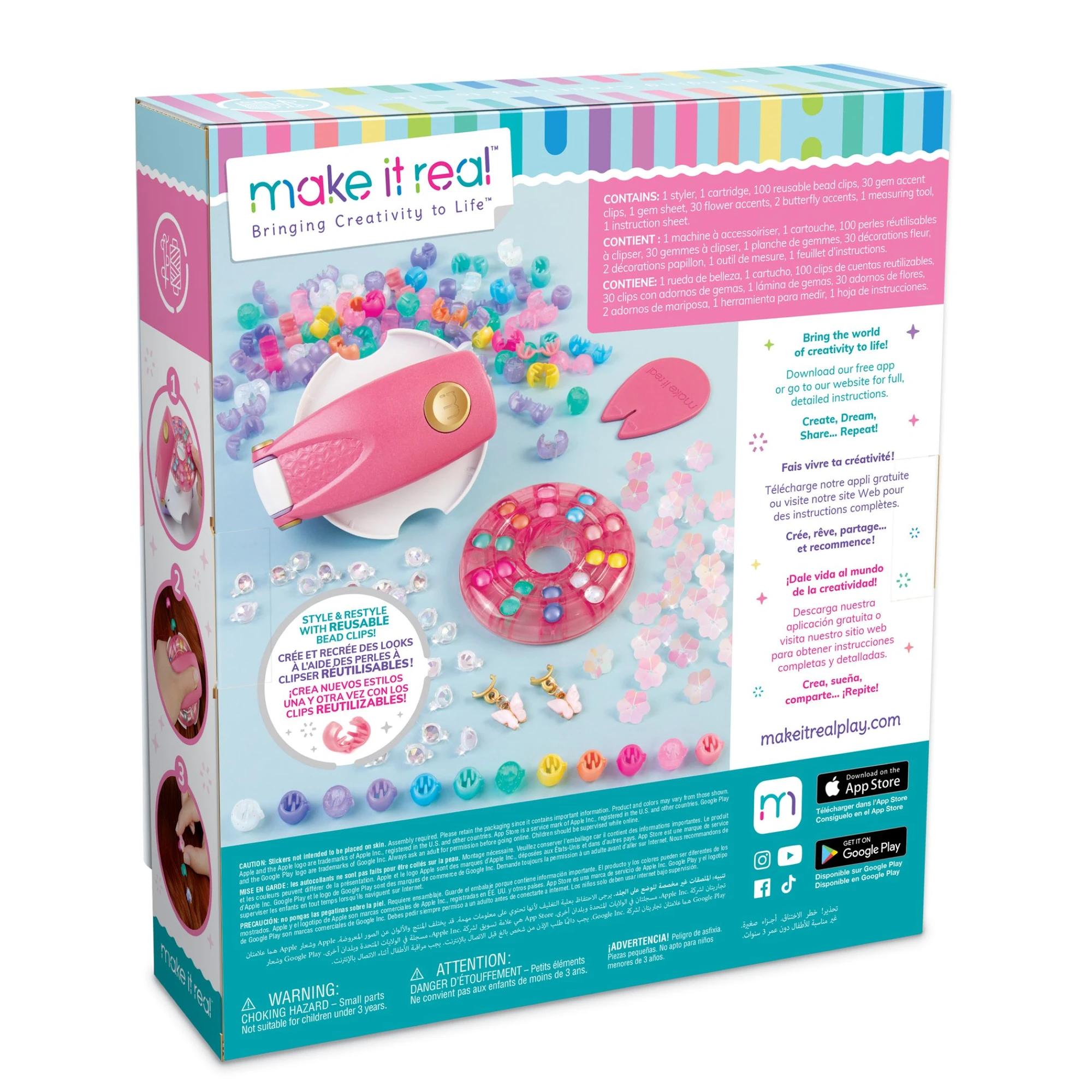 MAKE IT REAL Haarstylingsset Snap 'N Glam, creatief speelgoed