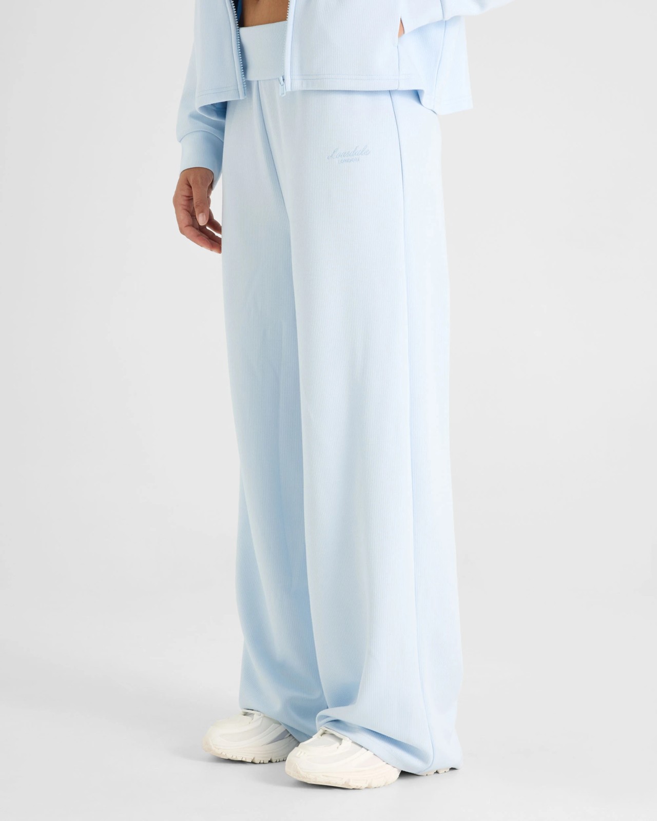 Lonsdale London Rib Wide Leg Pants - Light Blue 2 of 5