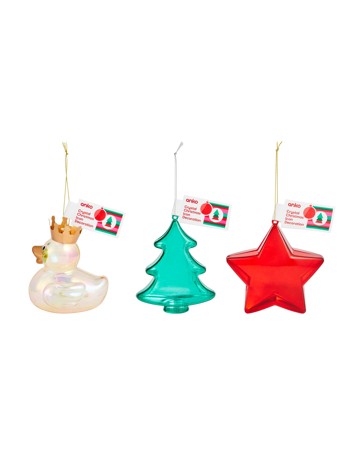 Anko Crystal Christmas Icon Decoration - Assorted