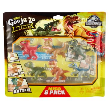 Heroes Of Goo Jit Zu Jurassic World Mega 6 Pack