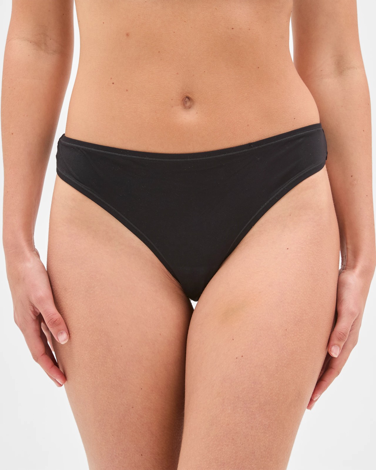 3 Pack Soft Comfort G-String Briefs - Black 2 of 3