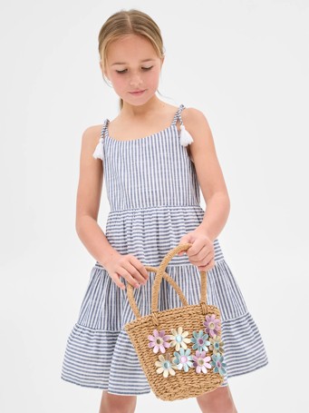 Woven Tiered Trextured Dress