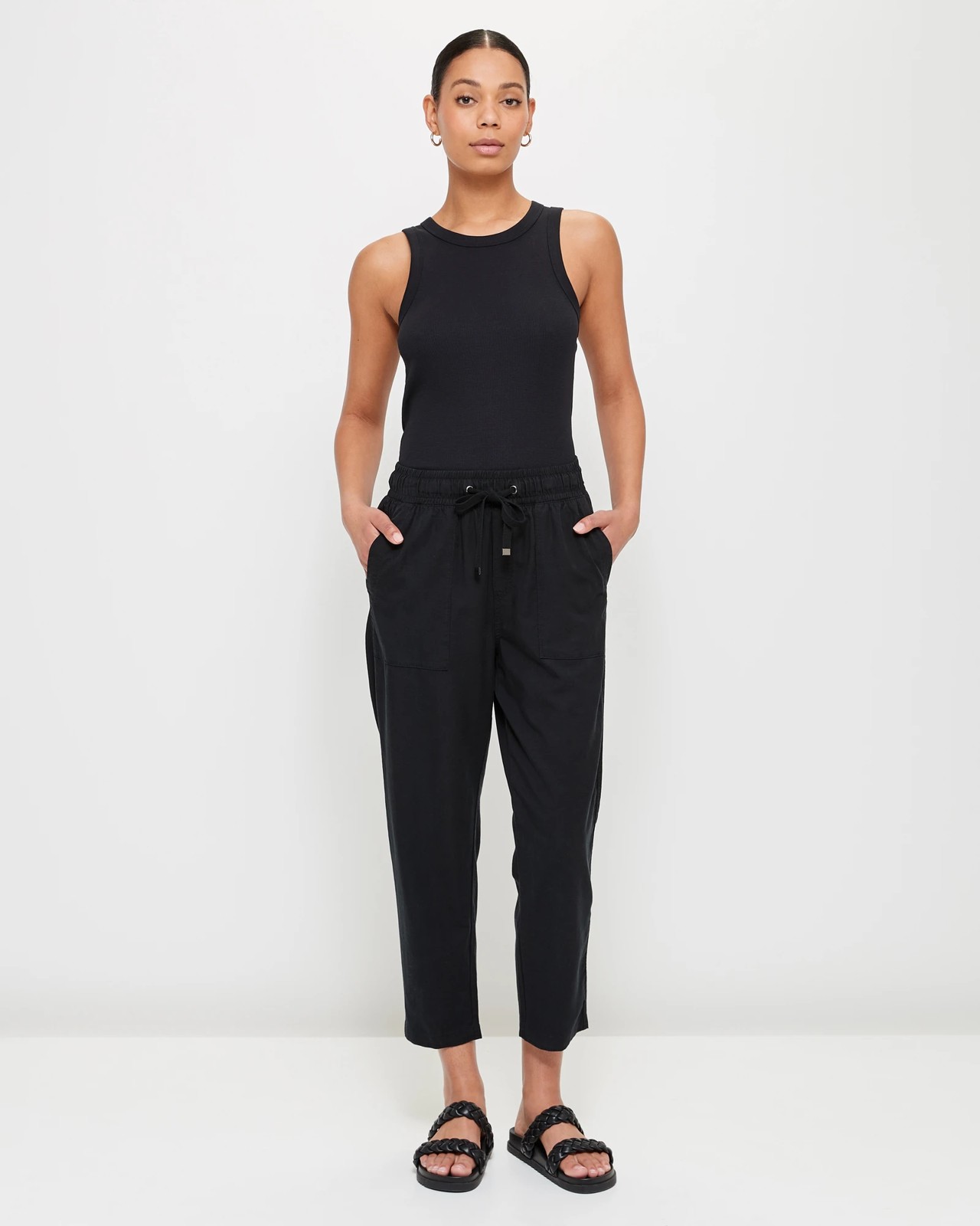 Relaxed Slub Pants