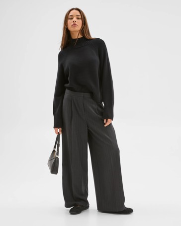 Lily Loves Australian Cotton Blend High Neck Knit Jumper