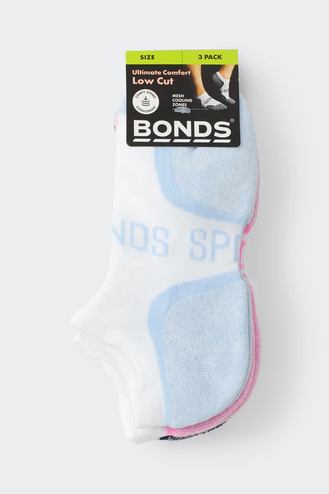Bonds 3 Pack Ultimate Comfort Low Cut Socks 2 of 2