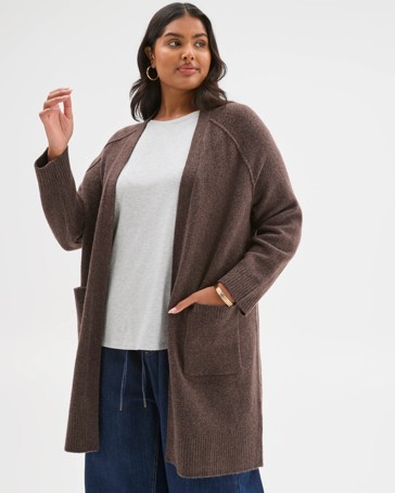 Plus Size Lofty Edge To Edge Cardigan