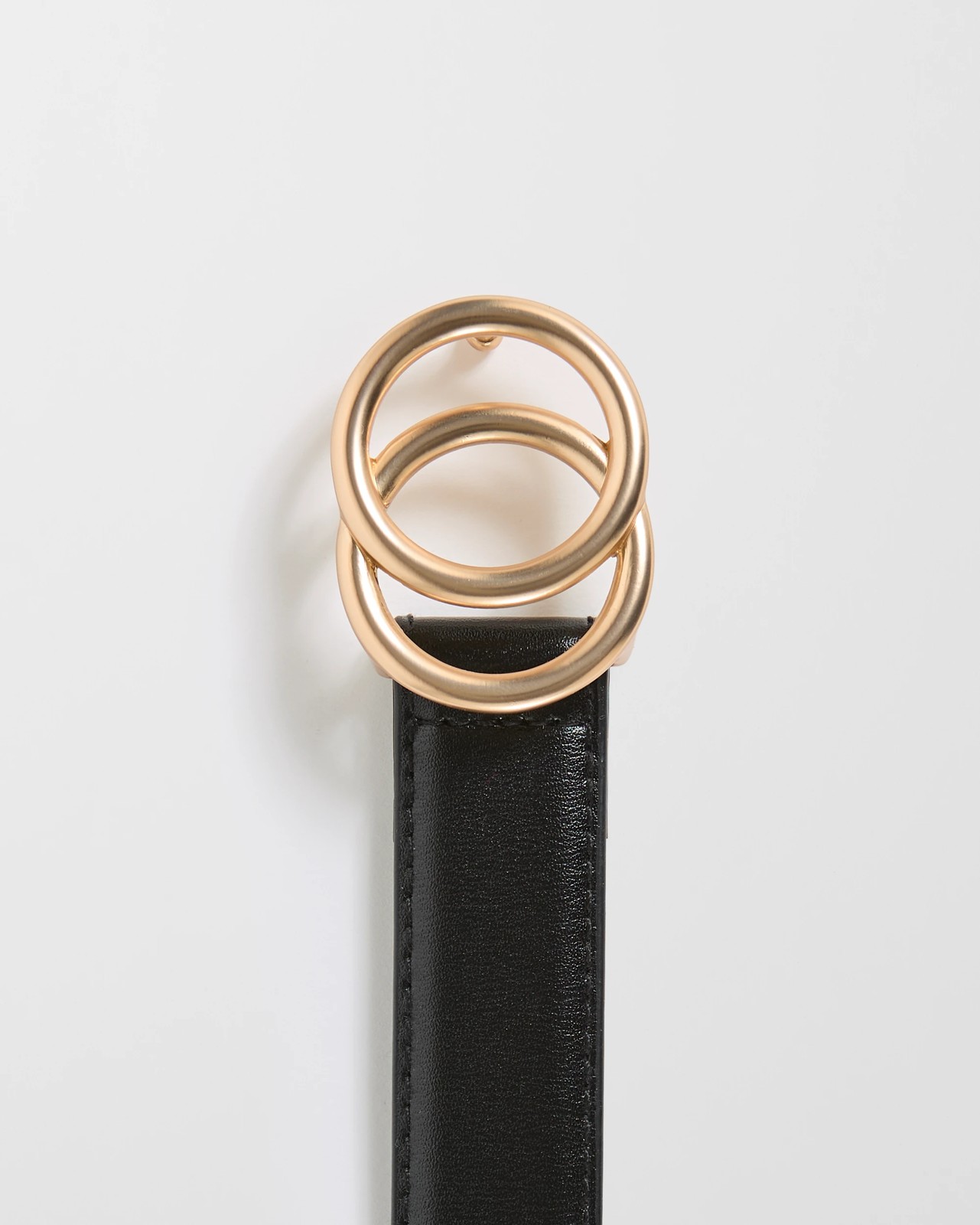 Slim Double Circle Buckle Belt 3 of 3