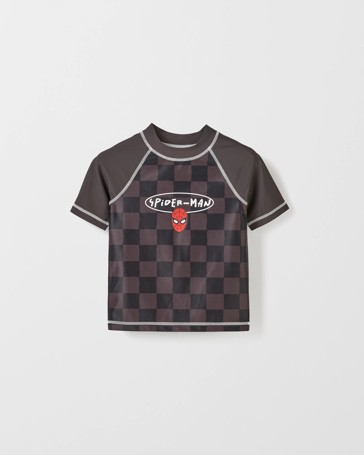 Spider-Man Checkered Swim Rash Vest