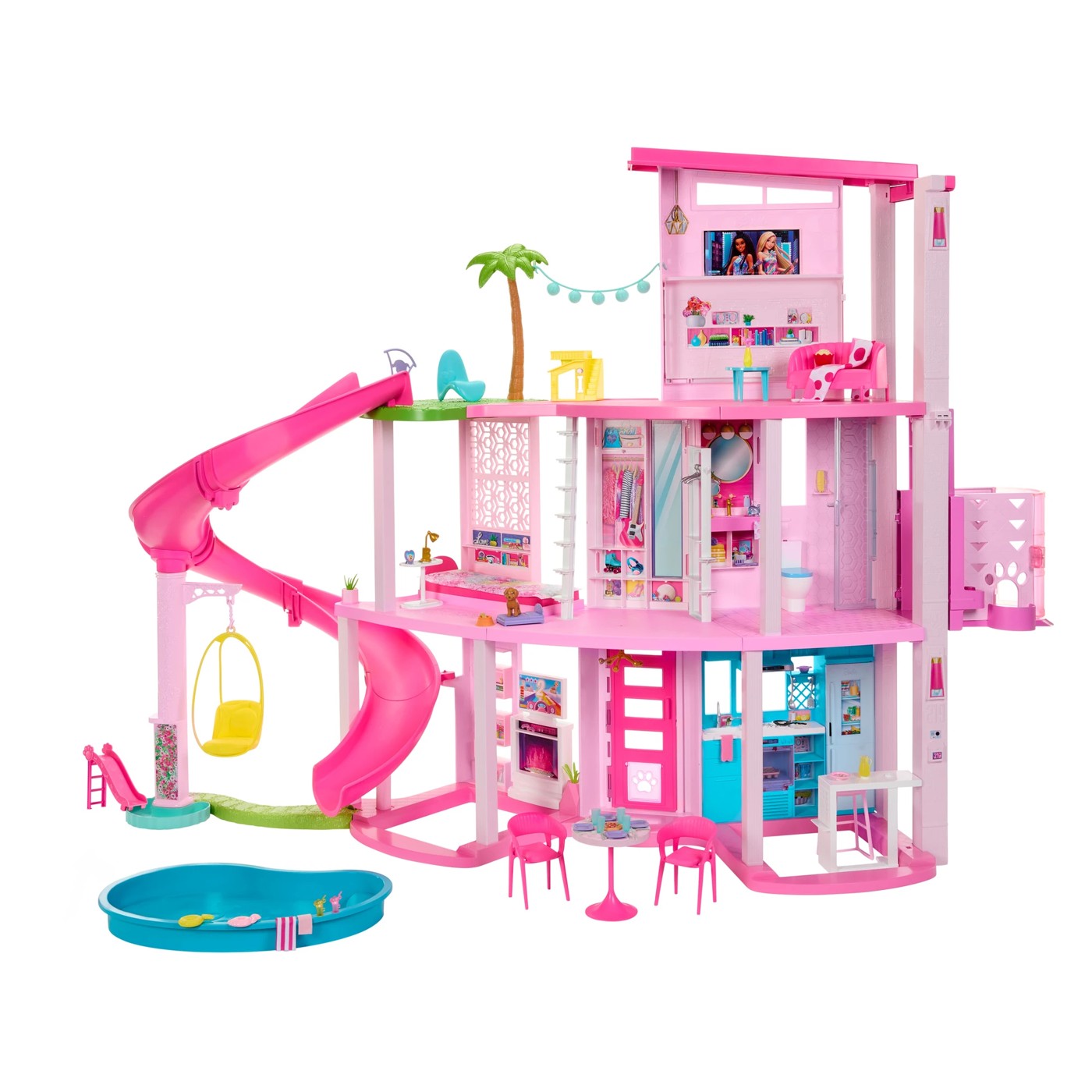 Barbie Dreamhouse Pool Party Doll House Target Australia