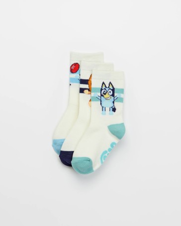 Bluey Younger Boys Crew Socks - 3 Pack