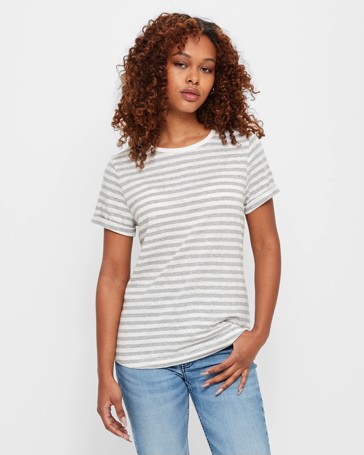 Linen Blend Crew T-Shirt - Dannii Minogue Petites