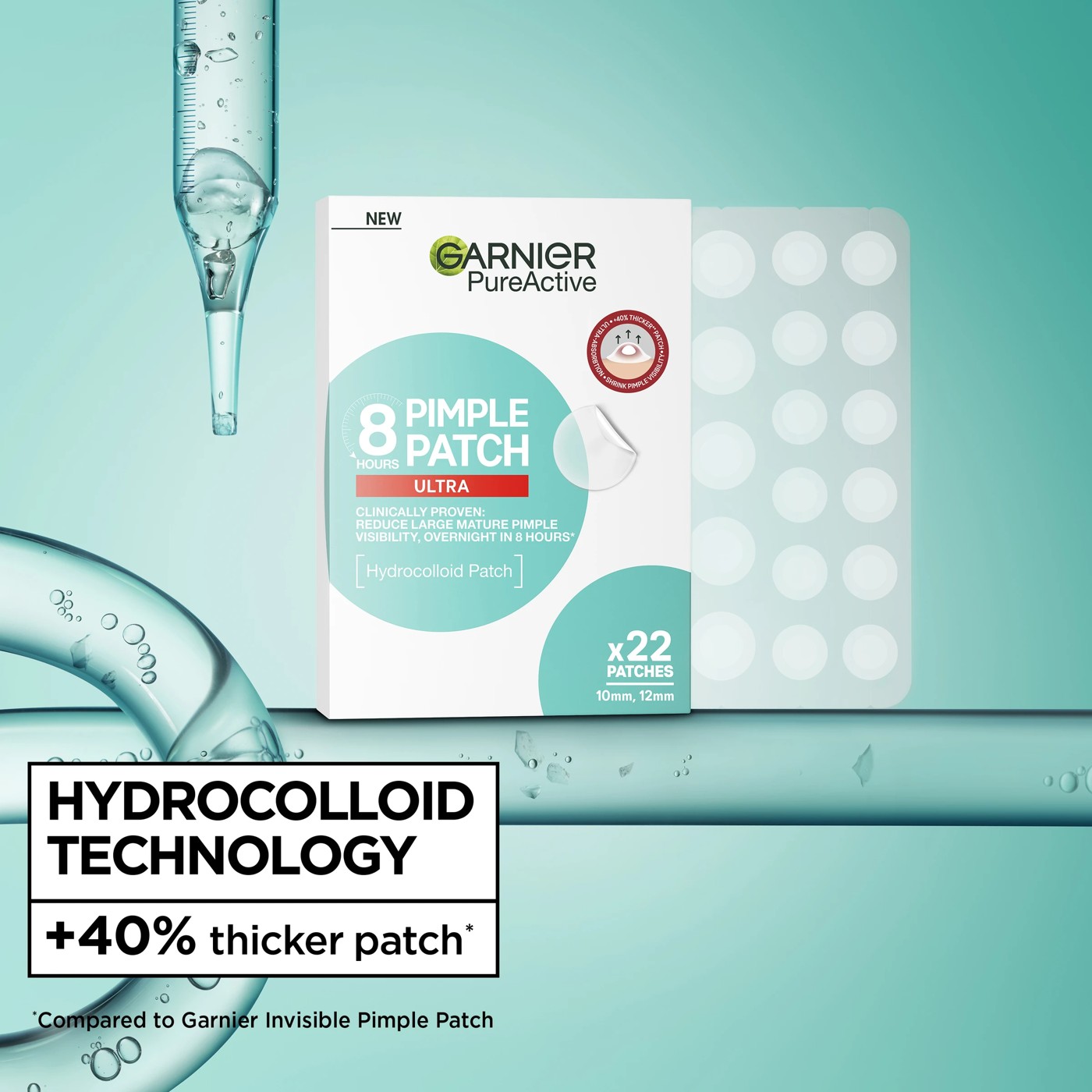 Garnier PureActive 22 Pack 8 Hour Ultra Pimple Patch - Hydrocolloid 2 of 6