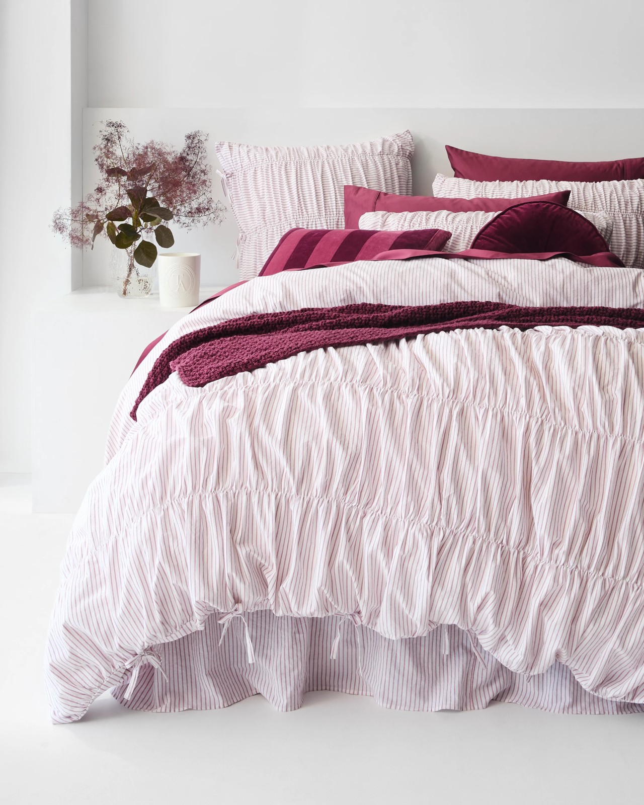 Aurora Ruched Quilt Cover Set 2 of 6