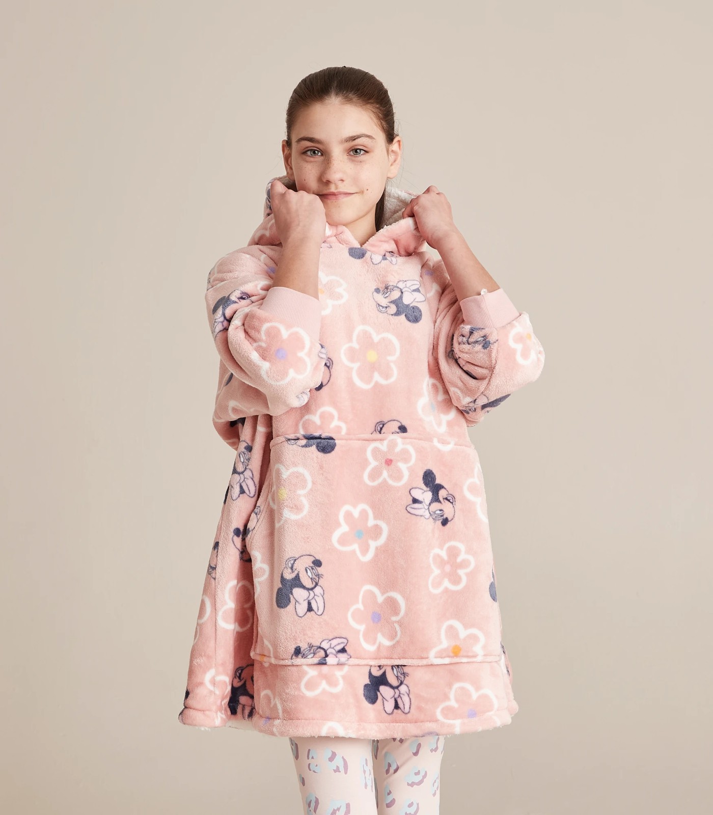 Kids Disney Fleece Oversized Minnie Mouse Hoodie 4 of 6