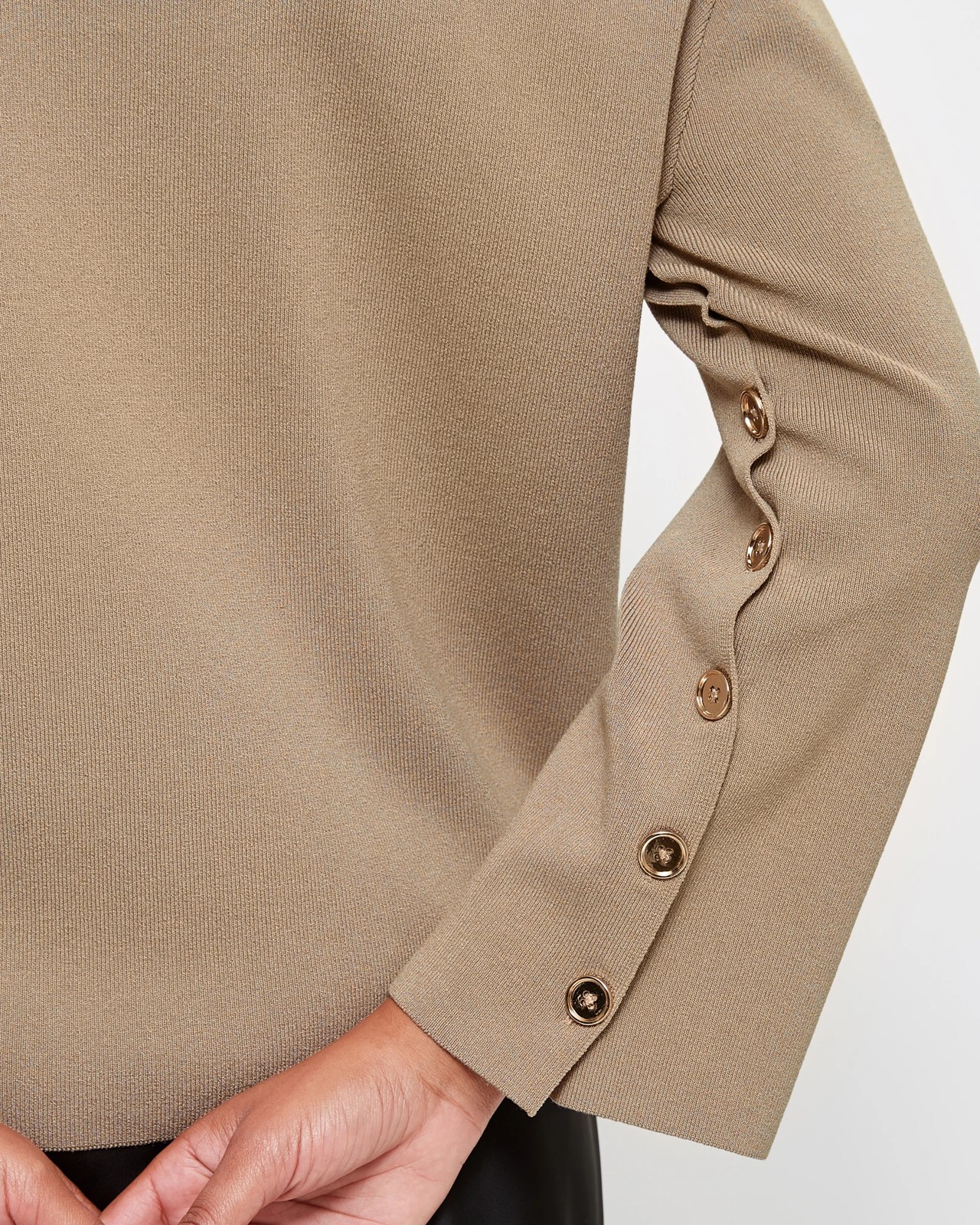 Gold Button Crew Jumper - Preview 5 of 5