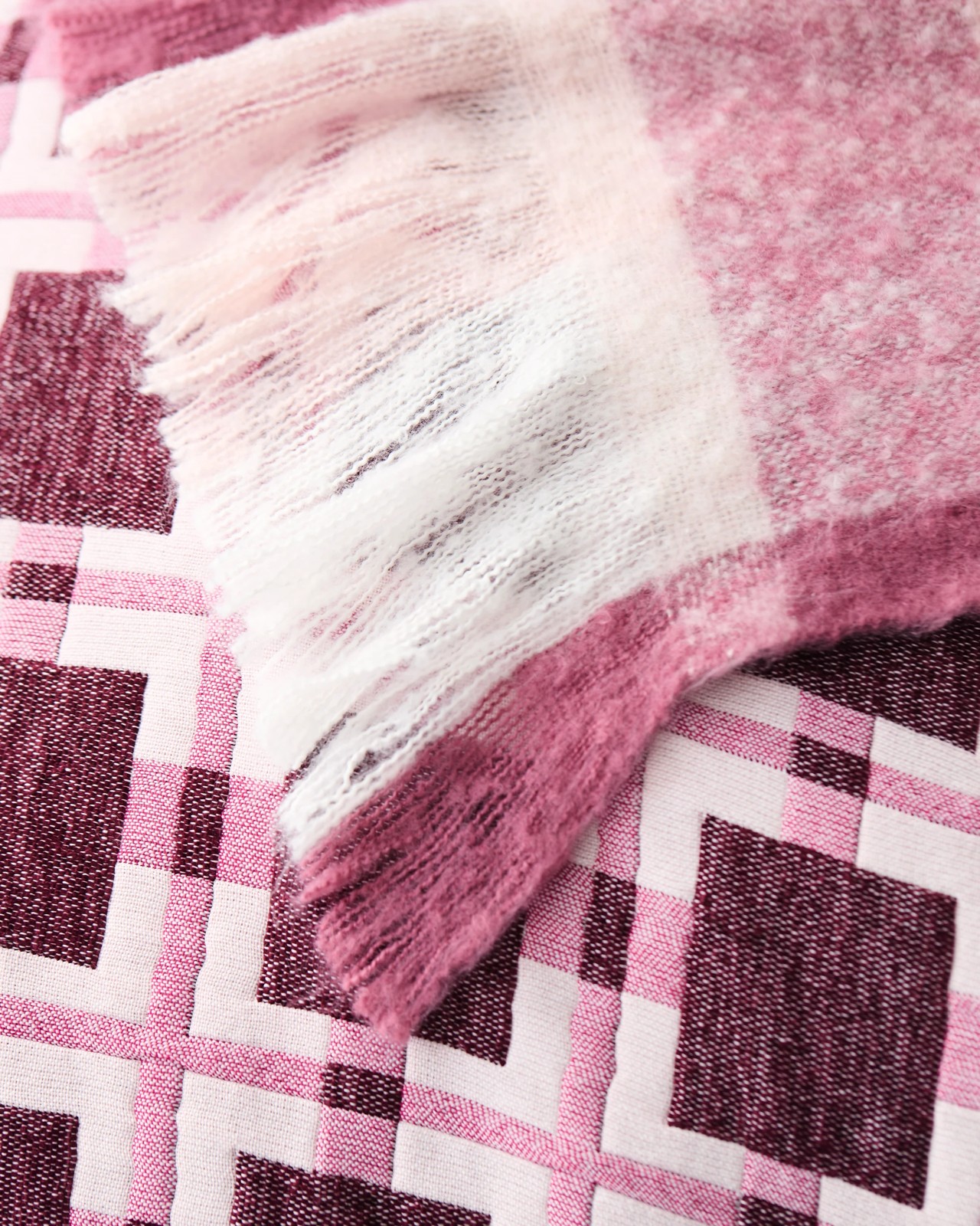 Scarlett Chenille Textured Quilt Cover Set - Sangria 5 of 6