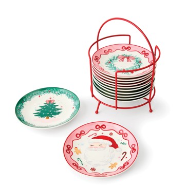 Anko 12 Piece 12 Days of Christmas Side Plates