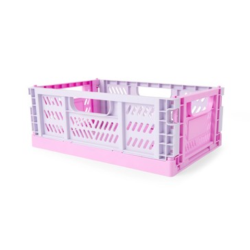 Anko 5L Collapsible Crate - Small, Pink