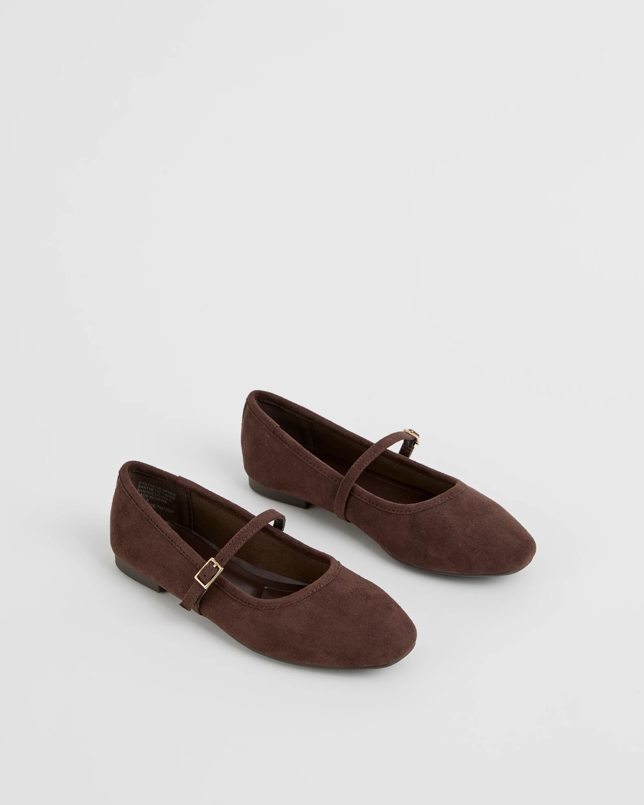 Easy Wear Ballet Flat - Dark Brown FX Suede 2 of 3