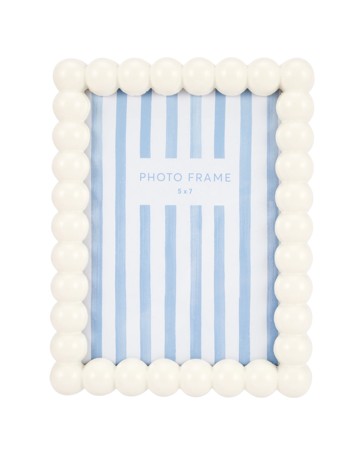 Anko Bobbin Photo Frame, 5in. x 7in. - Cream
