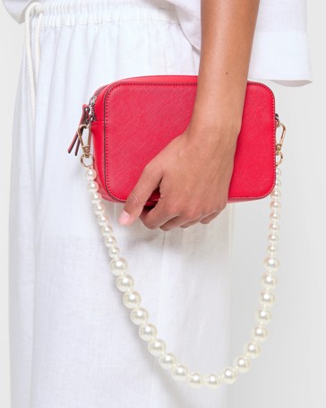 Pearl Chain Short Bag Strap