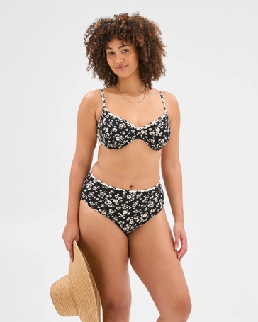 Resort Textured Underwire Half Cup Bikini Top