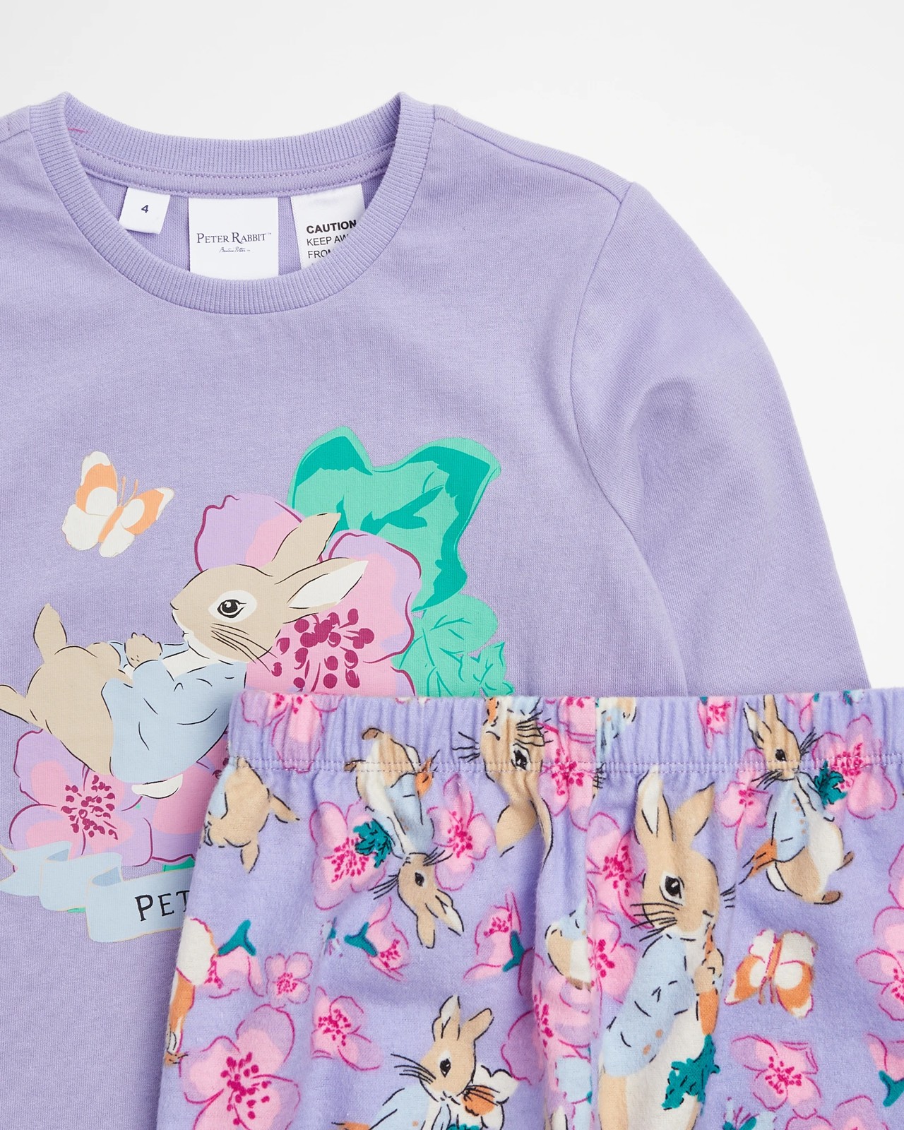 Family Matching Girls Junior Peter Rabbit Cotton Pyjama Set