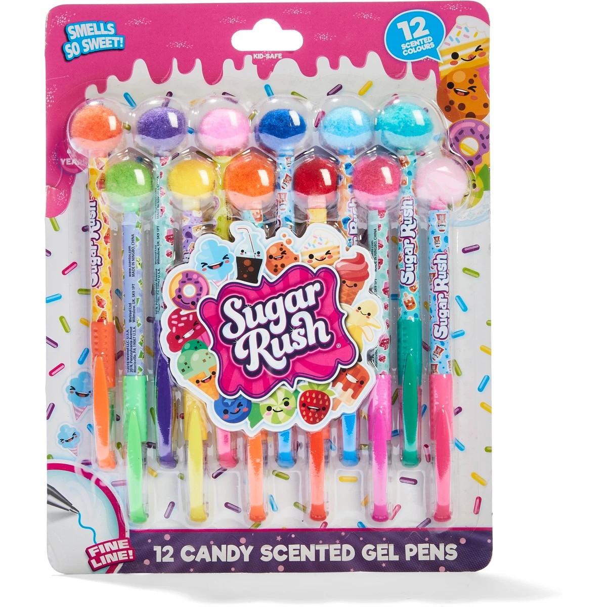 Sugar Rush Candy Scented Gel Pens - 12 Pack 3 of 3
