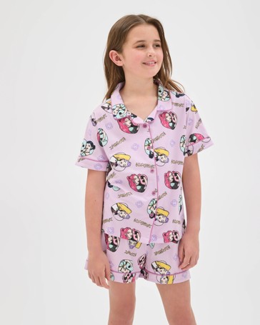 Licensed KPop Demon Hunters Australian Cotton Older Girls Knit Pyjama Set