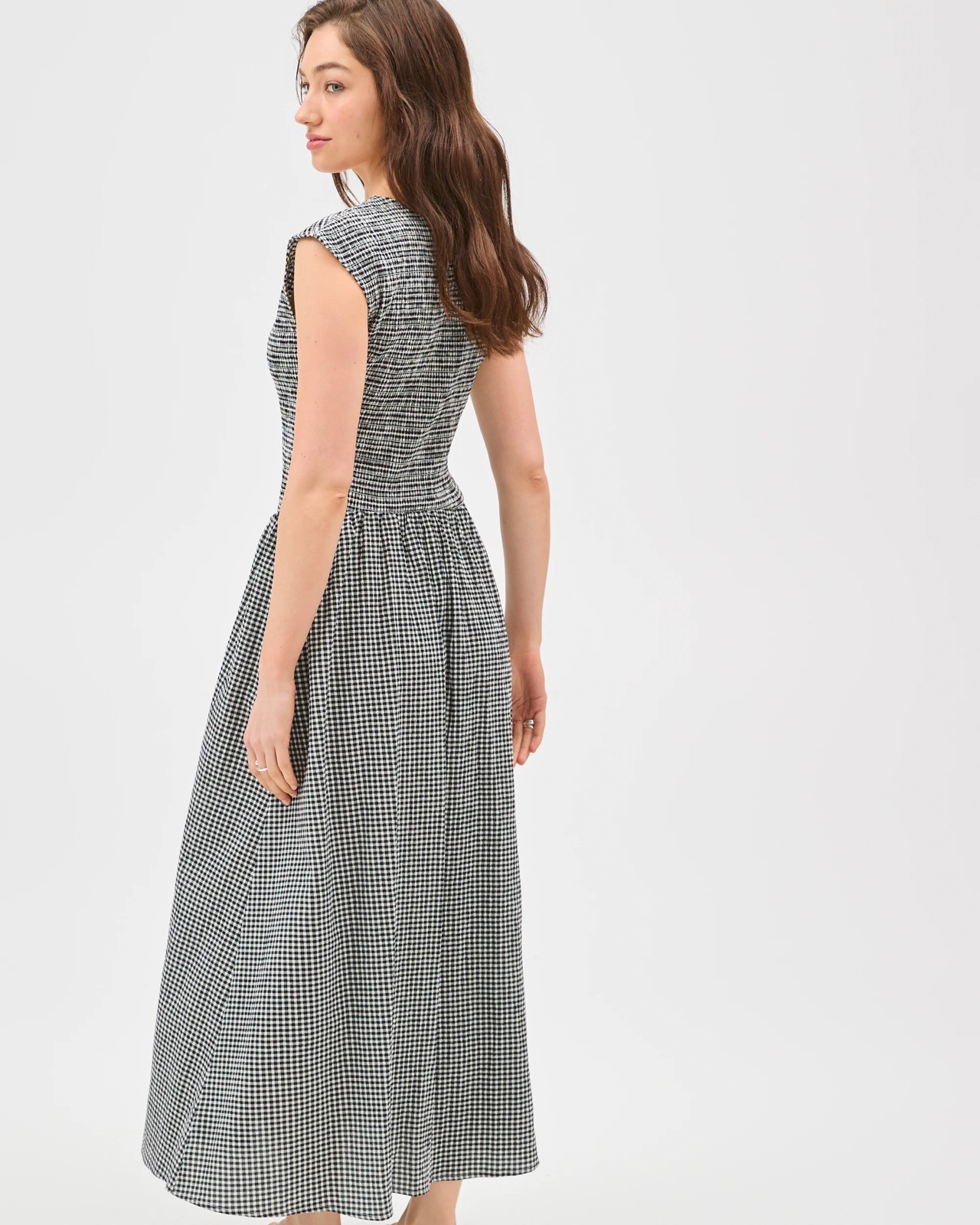 Lily Loves Australian Cotton Shirred Midi Dress 6 of 6