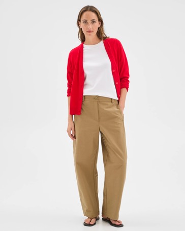Relaxed Forward Seam Barrel Leg Pants