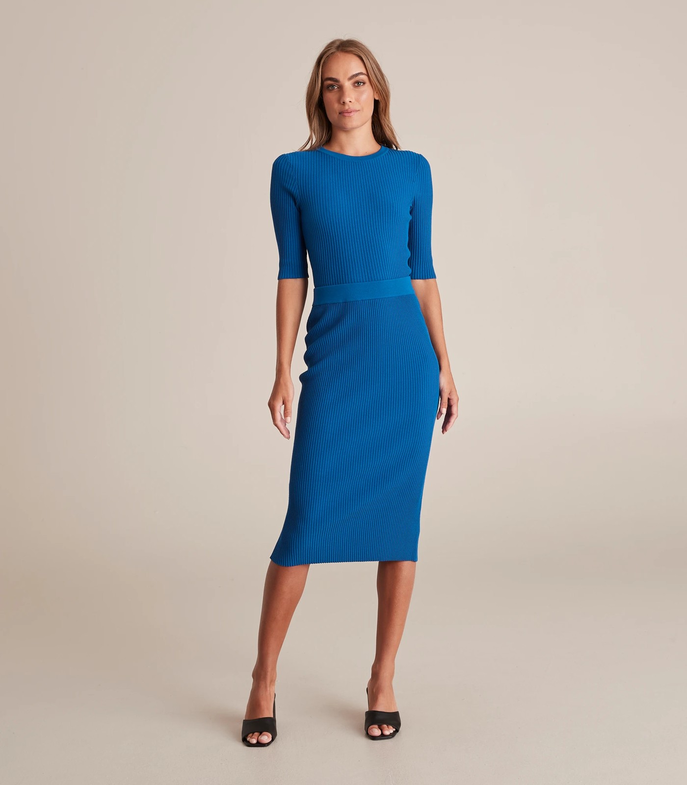 Preview Elbow Sleeve Rib Knit Top Target Australia