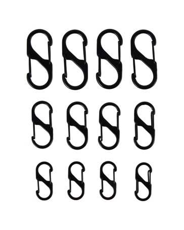 Anko 12 Pack S-Shaped Carabiner Clips