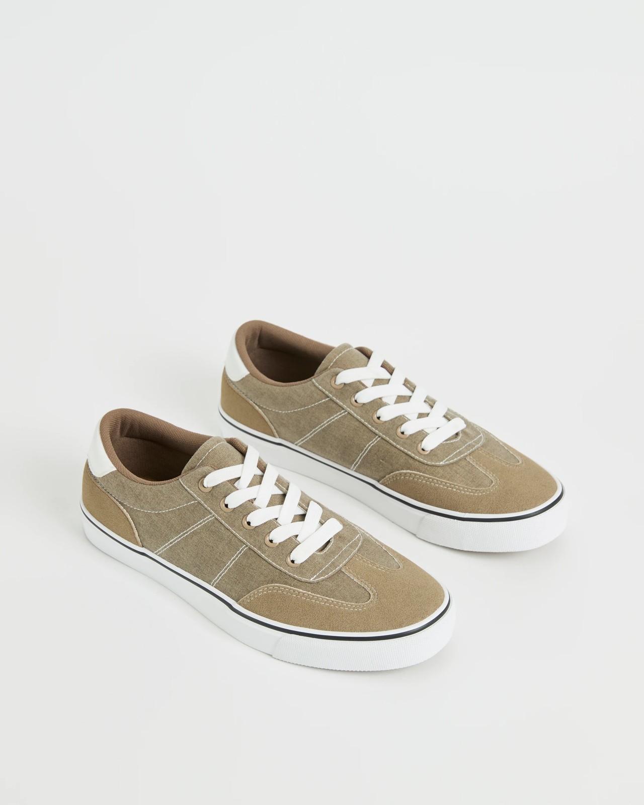 Canvas Skate Sneakers - Natural 2 of 3
