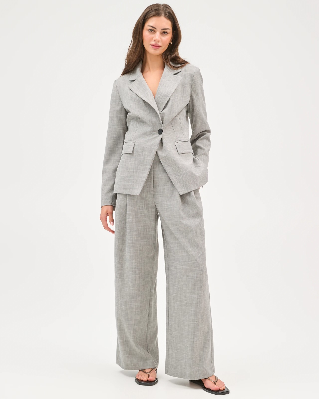 Petites Tailored Full Length Pants 2 of 5